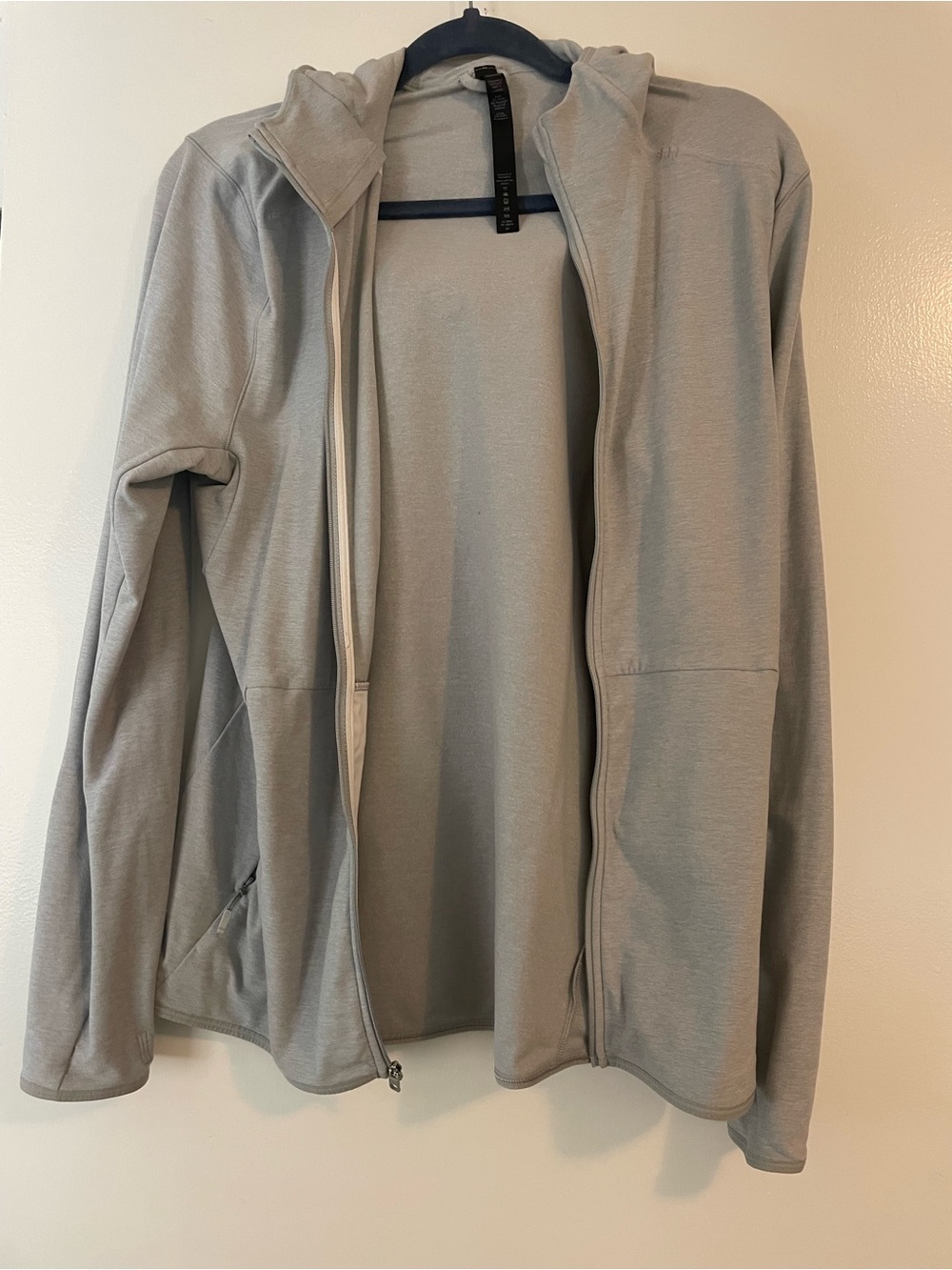 lululemon athletica Light Gray Men's Lightweight Zip Hoodie Jacket